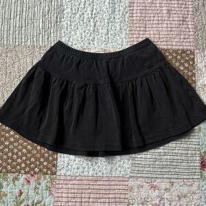 Gymboree cottton black girls' skirt w/ embroidered bow